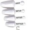 Chef Craft 4pc Nesting Measuring Scoop & Spoon Combo Set - Measure 1/4 tsp to 1 Cup